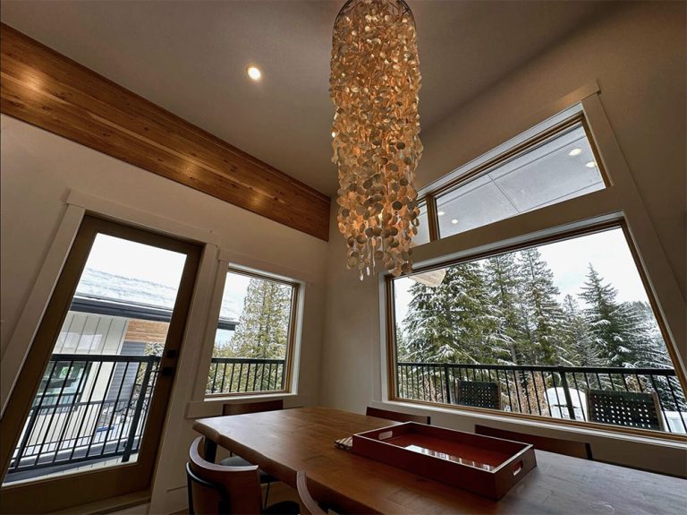 Interior of SkiRed Luxury accommodation, rental suites, air B&B Homes & Suites at the base of Red Mountain Resort in Rossland BC